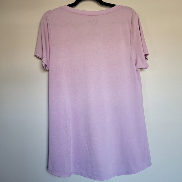 ALICE IN WONDERLAND Lightweight Purple V-Neck Junior Women's XXL T-shirt DISNEY - Picture 3 of 8